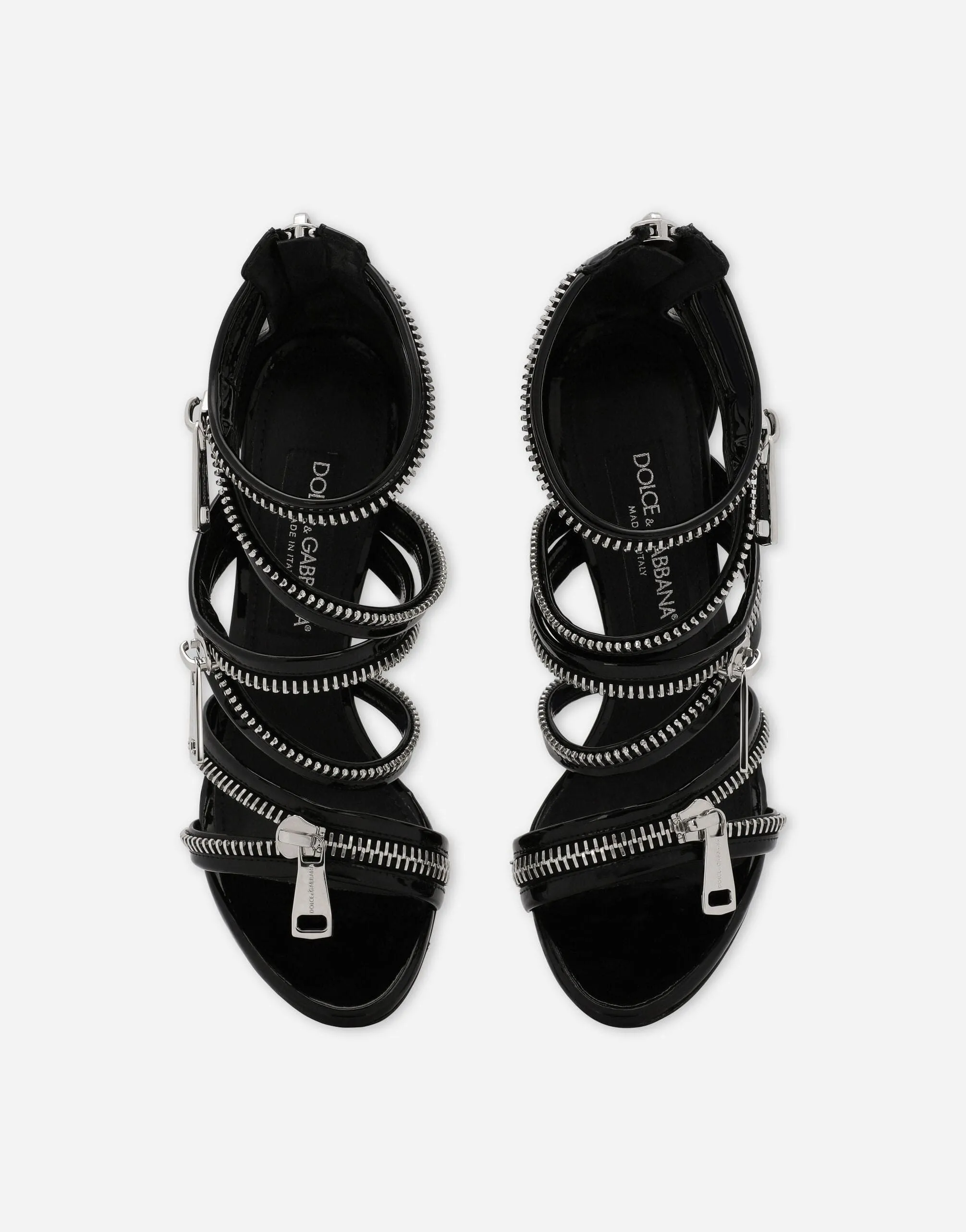 105mm Zip-Detail Sandals