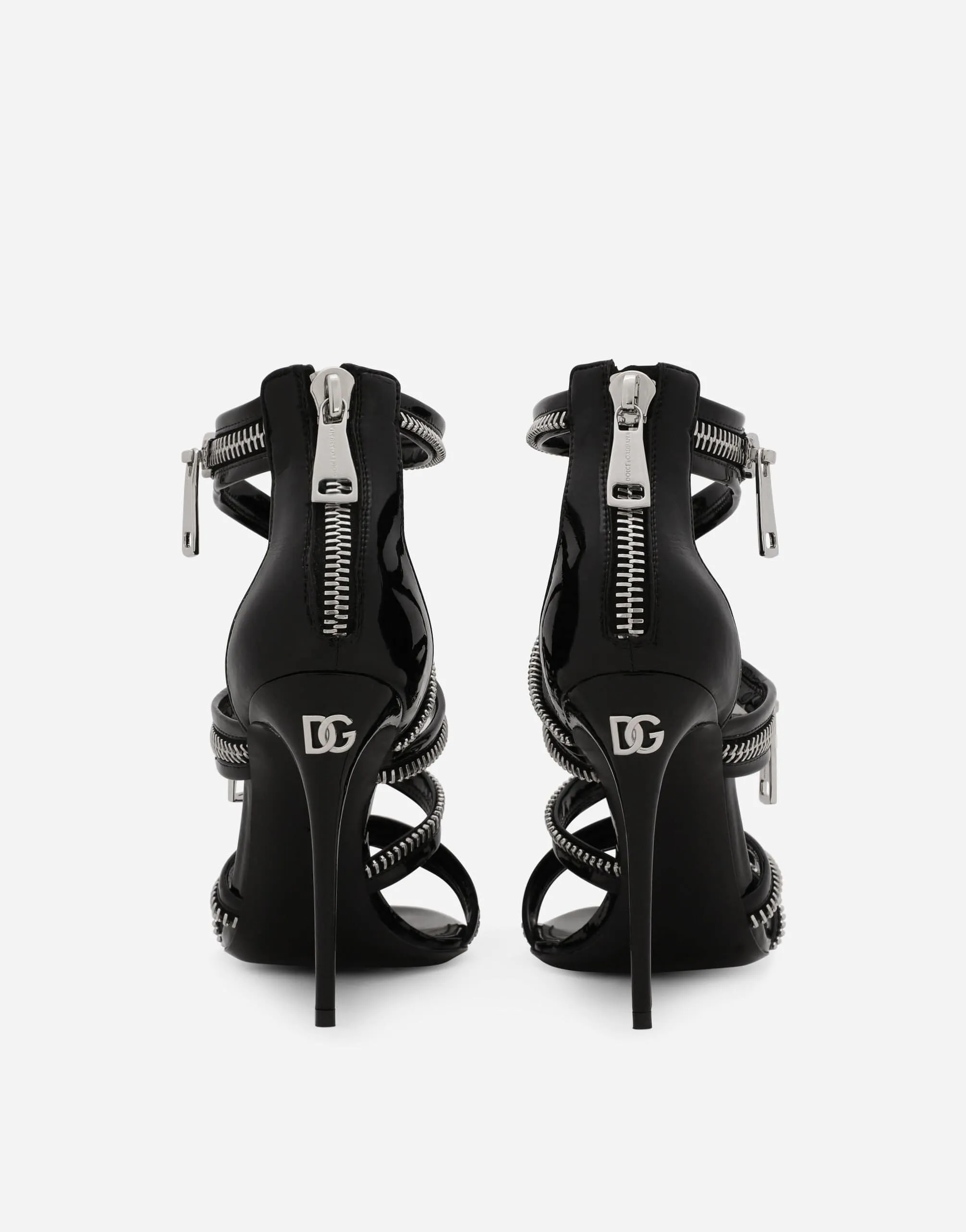 105mm Zip-Detail Sandals