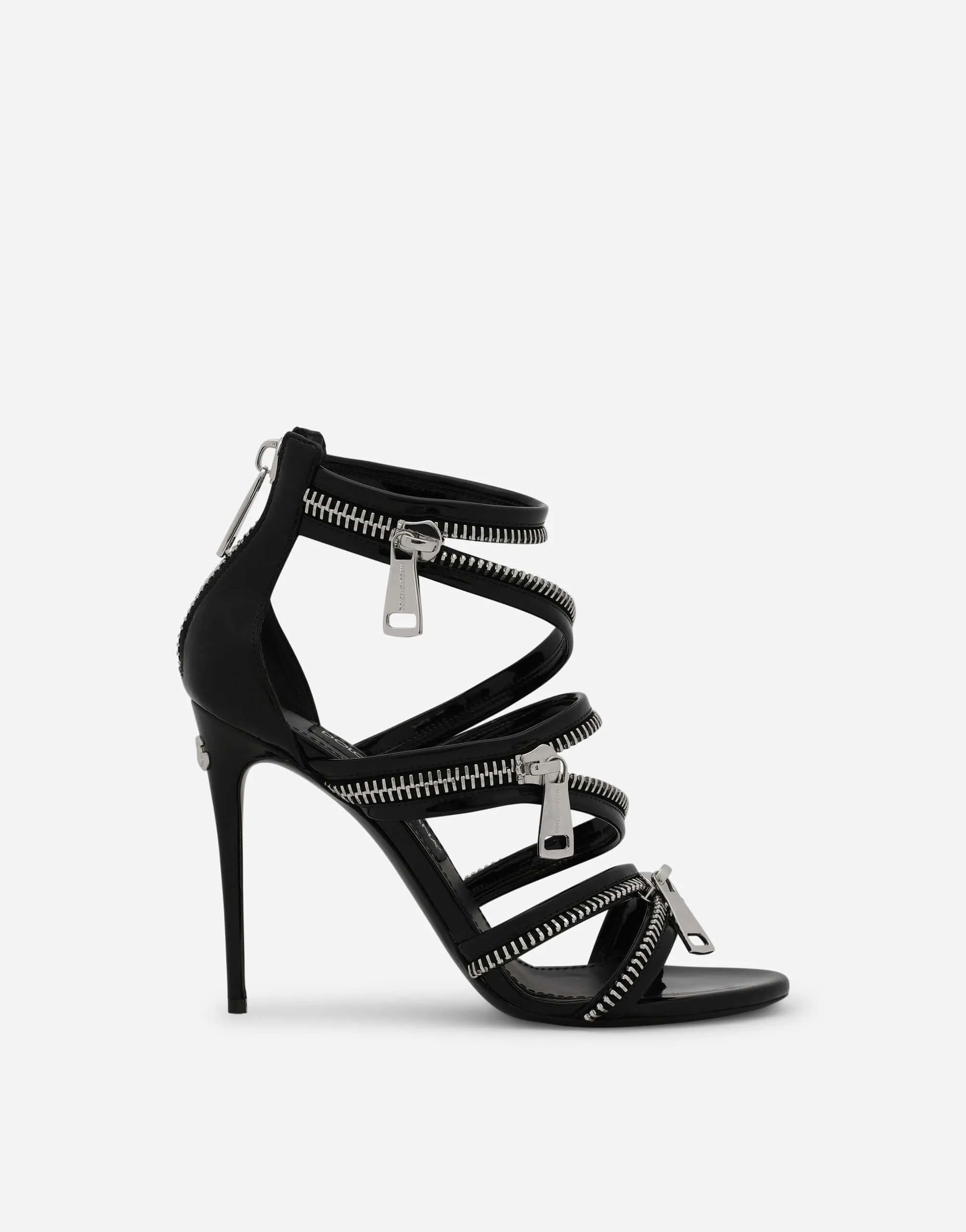 105mm Zip-Detail Sandals