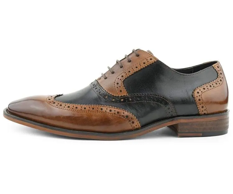 Asher Green Ag100 Tan Men’s Genuine Leather Dress Shoes