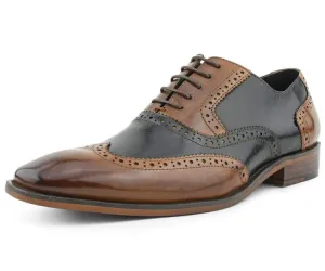 Asher Green Ag100 Tan Men’s Genuine Leather Dress Shoes