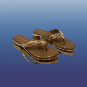 Beaded Elegance Slip-On Sandals