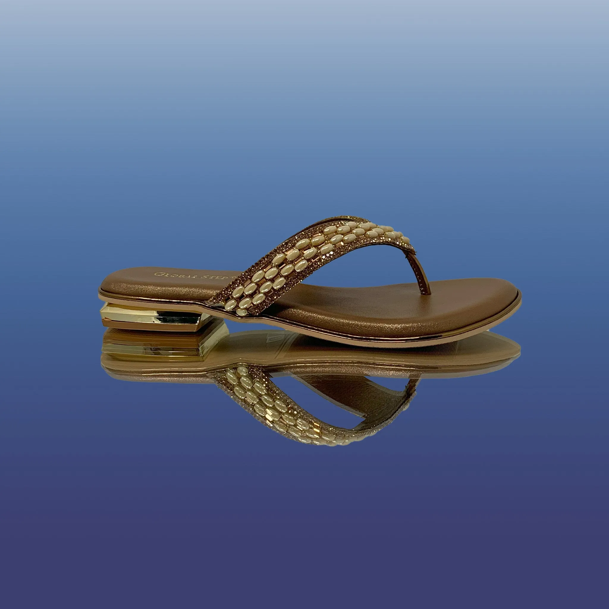 Beaded Elegance Slip-On Sandals