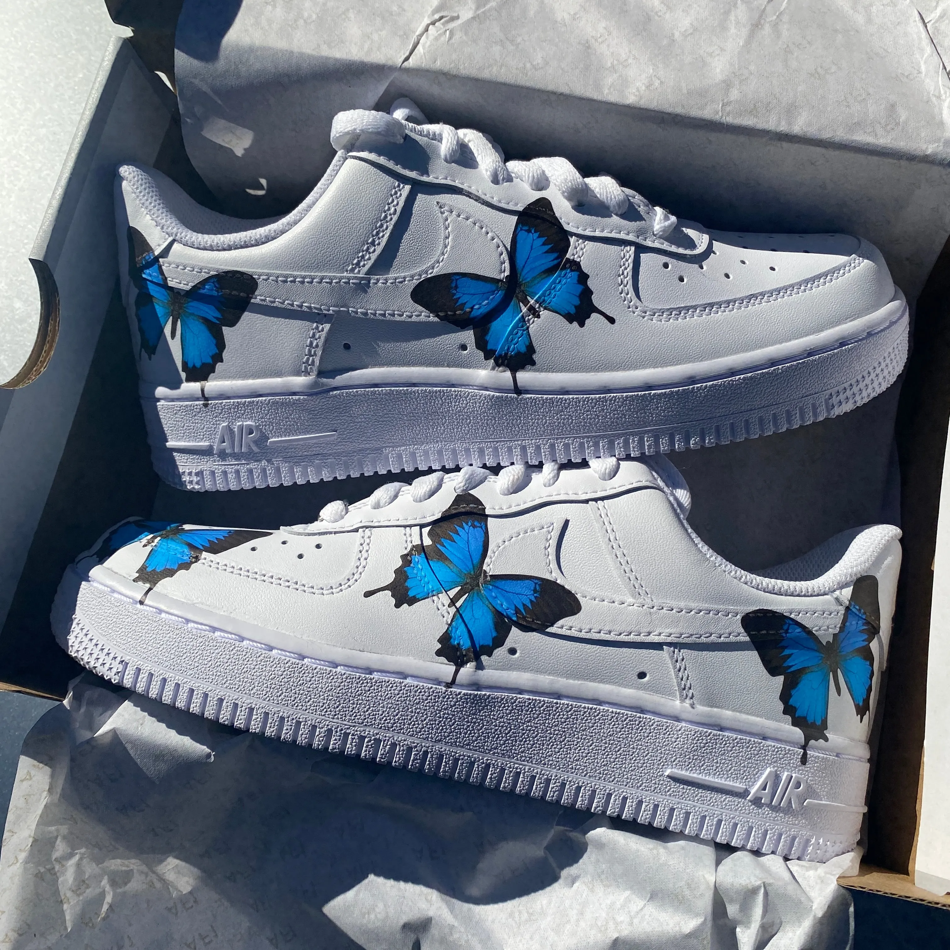 Blue Drip Butterfly AF1