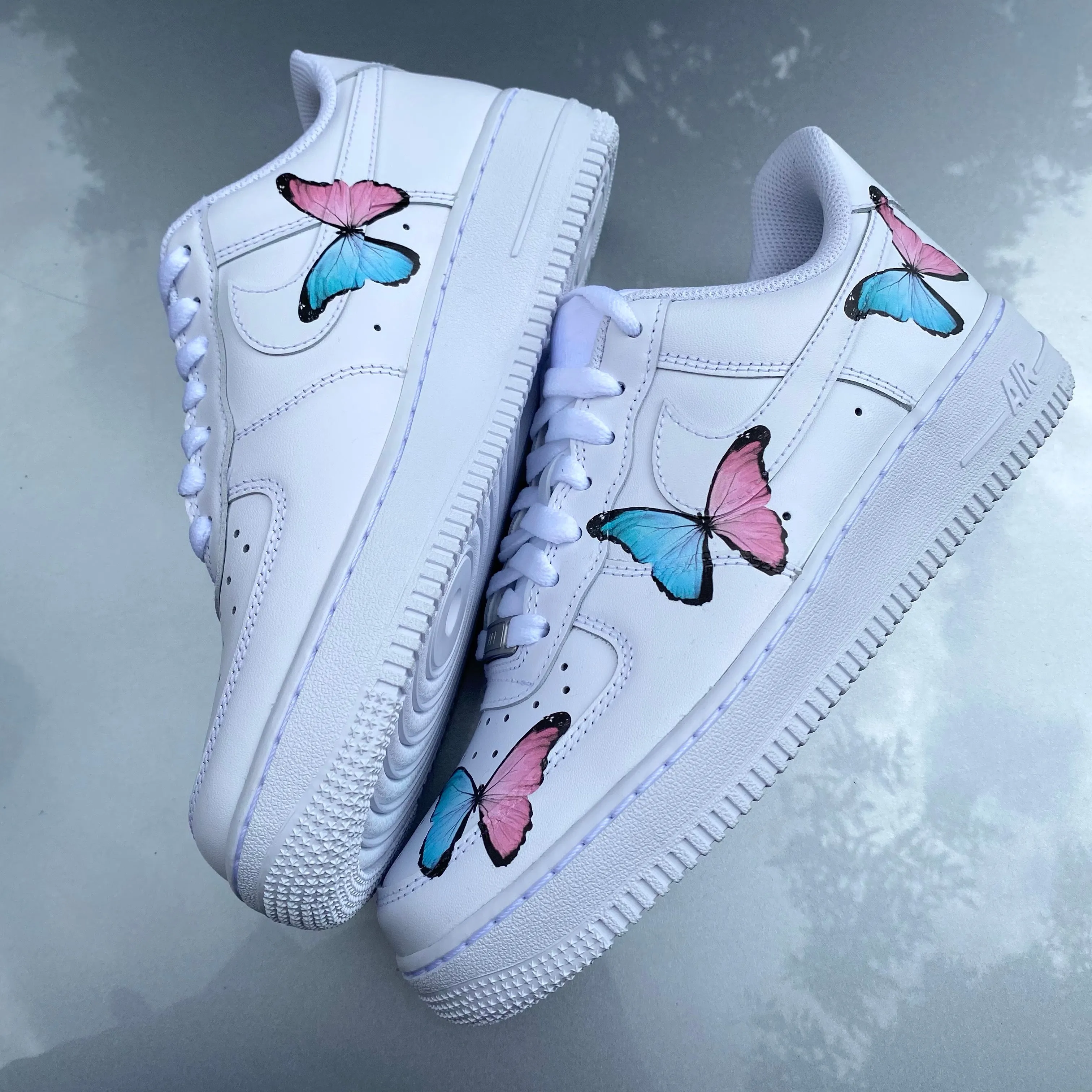 Blue Pink Butterfly AF1