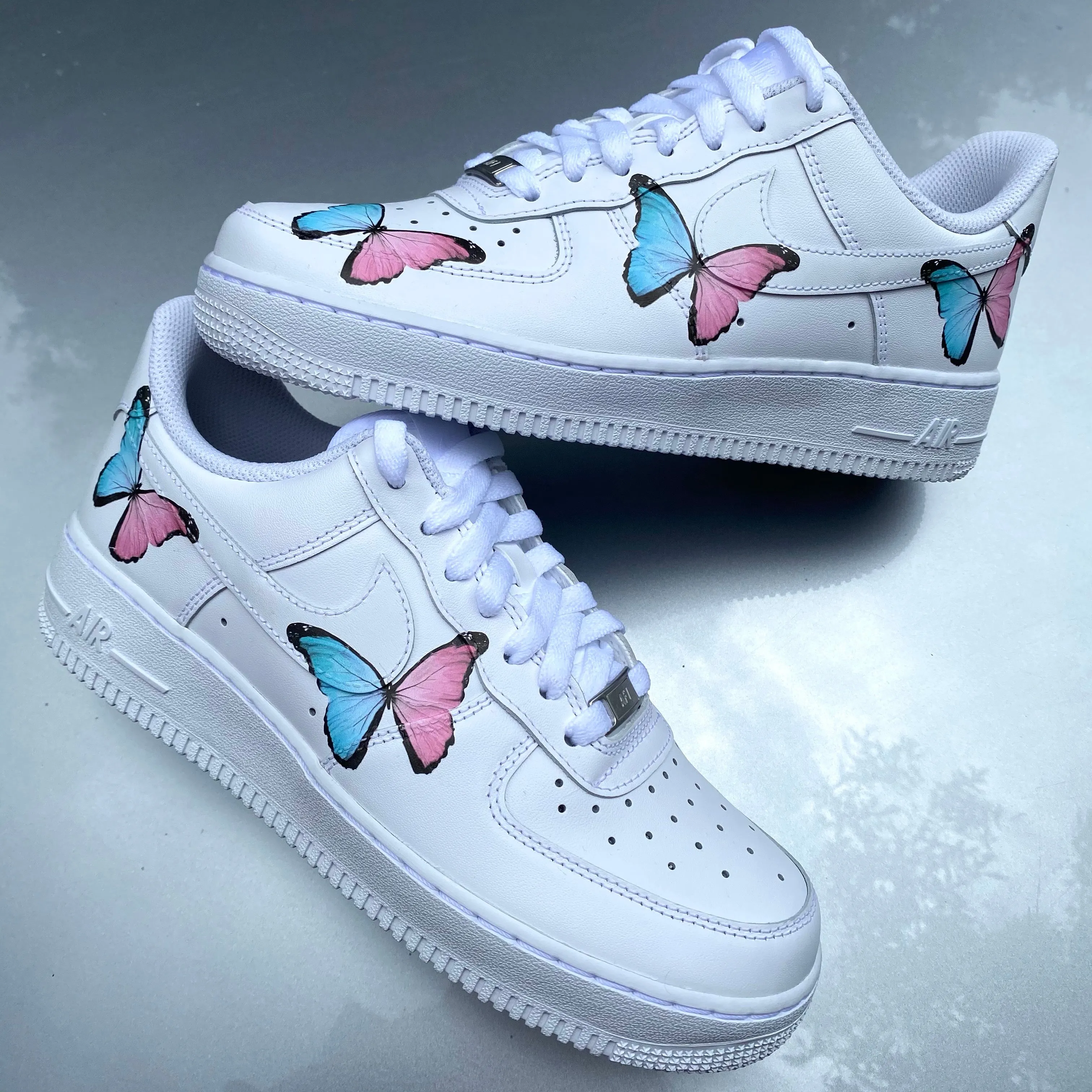 Blue Pink Butterfly AF1