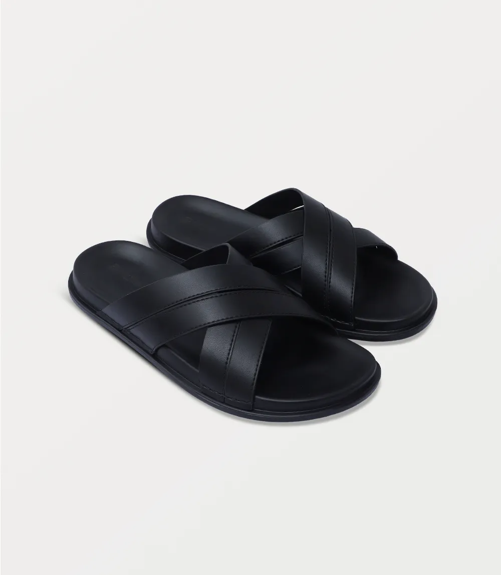 BM6874-BLACK-Men Slipper