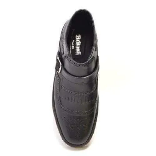 British Walkers Playboy Manhattan Wingtips Men's Black Leather High Tops