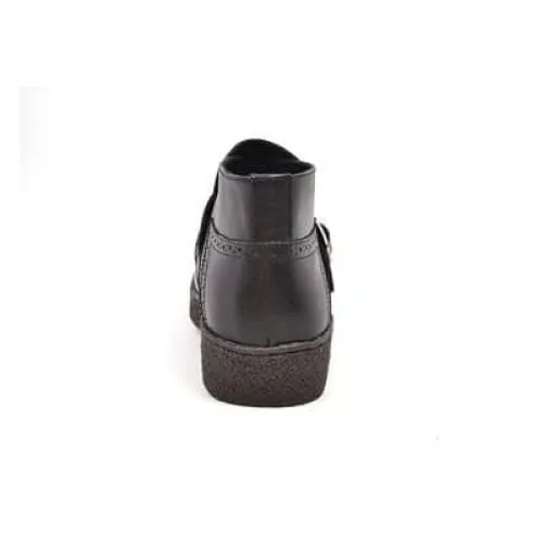 British Walkers Playboy Manhattan Wingtips Men's Black Leather High Tops