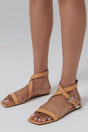 Brown Lauren Flat Sandal