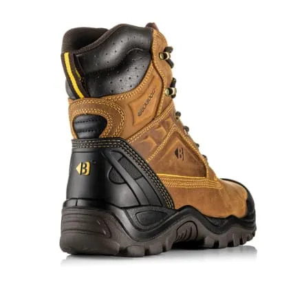 BSH011 BuckshotS3 HRO SRC Dark Brown High Top Safety Lace Boot