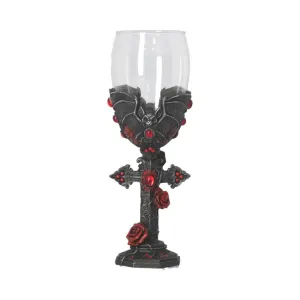 Carpe Noctem Dracula Vampire Bat Wine Glass