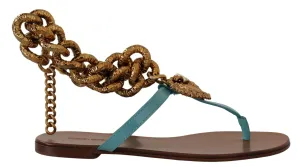 Chic Gladiator Flats with Heart Devotion Detail