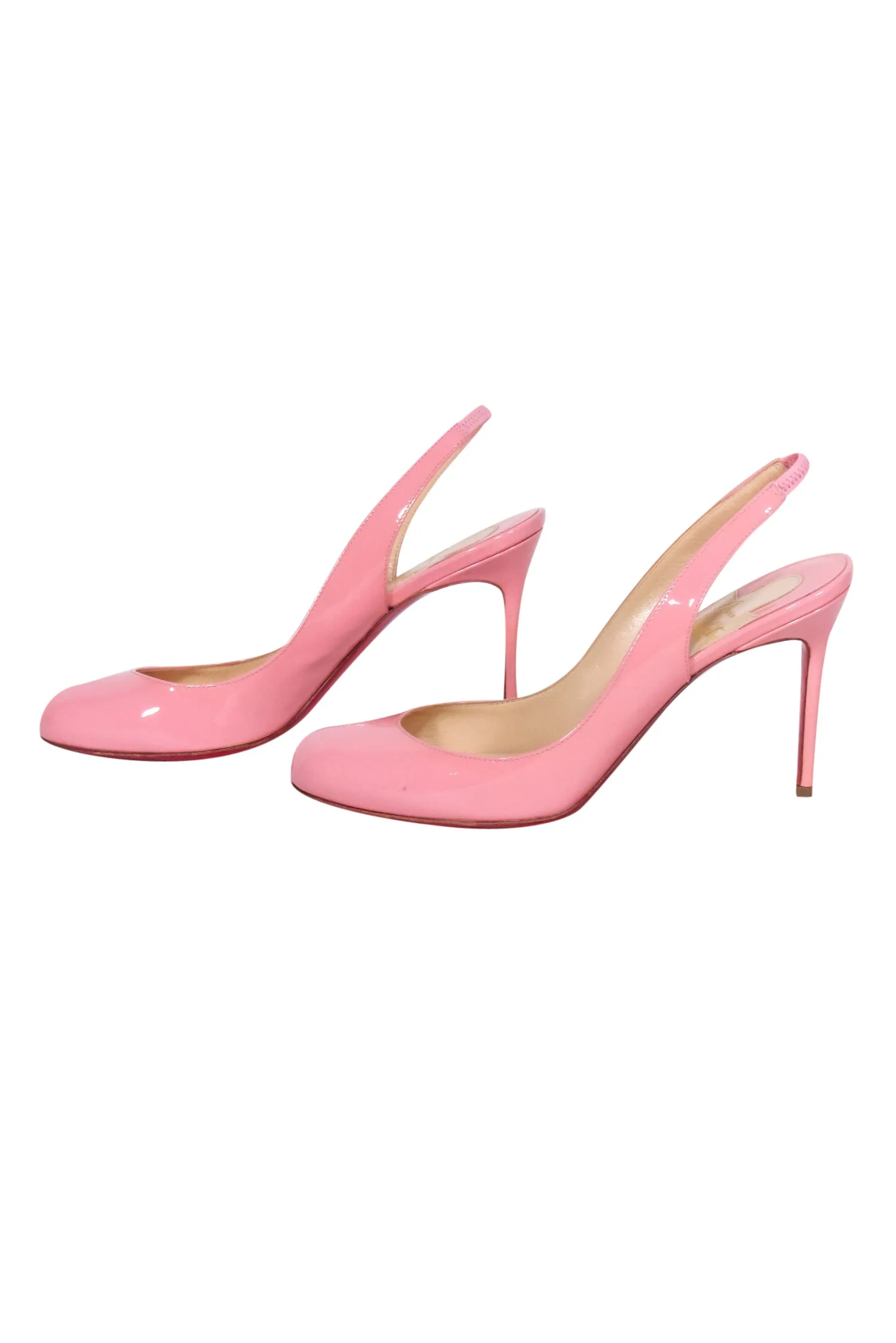 Christian Louboutin - Pink Patent Sling Back Pump Sz 6.5