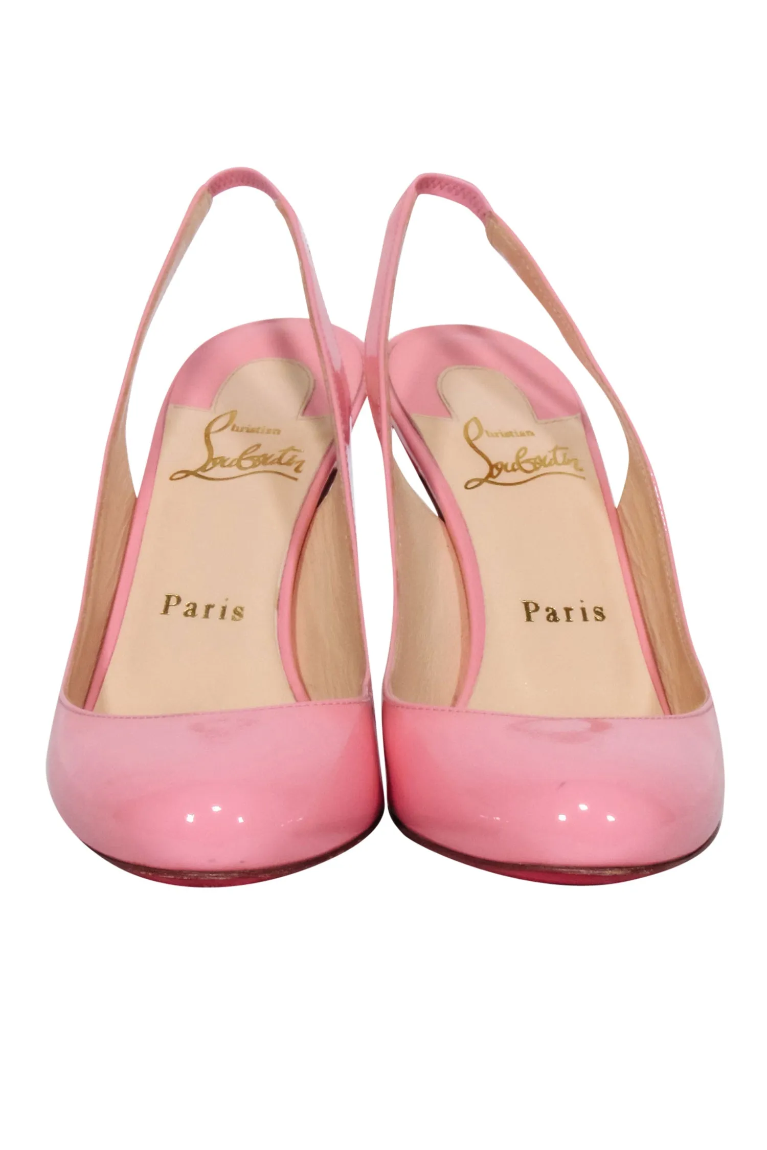 Christian Louboutin - Pink Patent Sling Back Pump Sz 6.5
