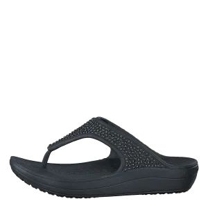 Crocs Sloane Embellished Flip Black/Black