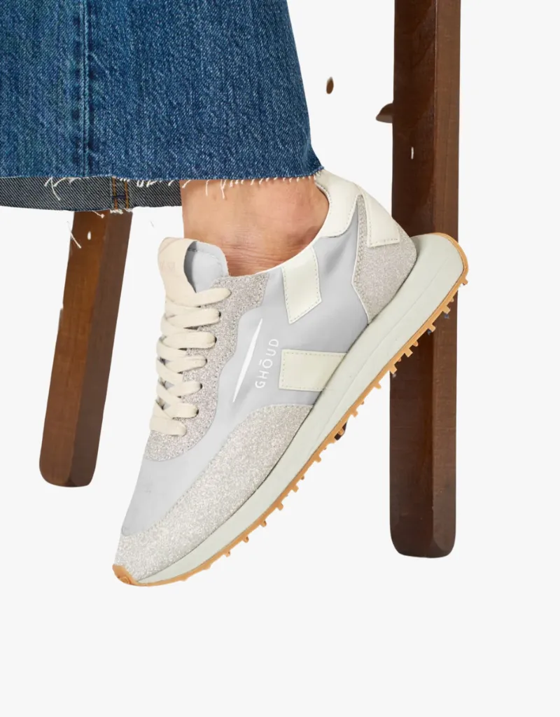 GHŌUD Rush Low Starlight Sneakers in Monoblock Silver