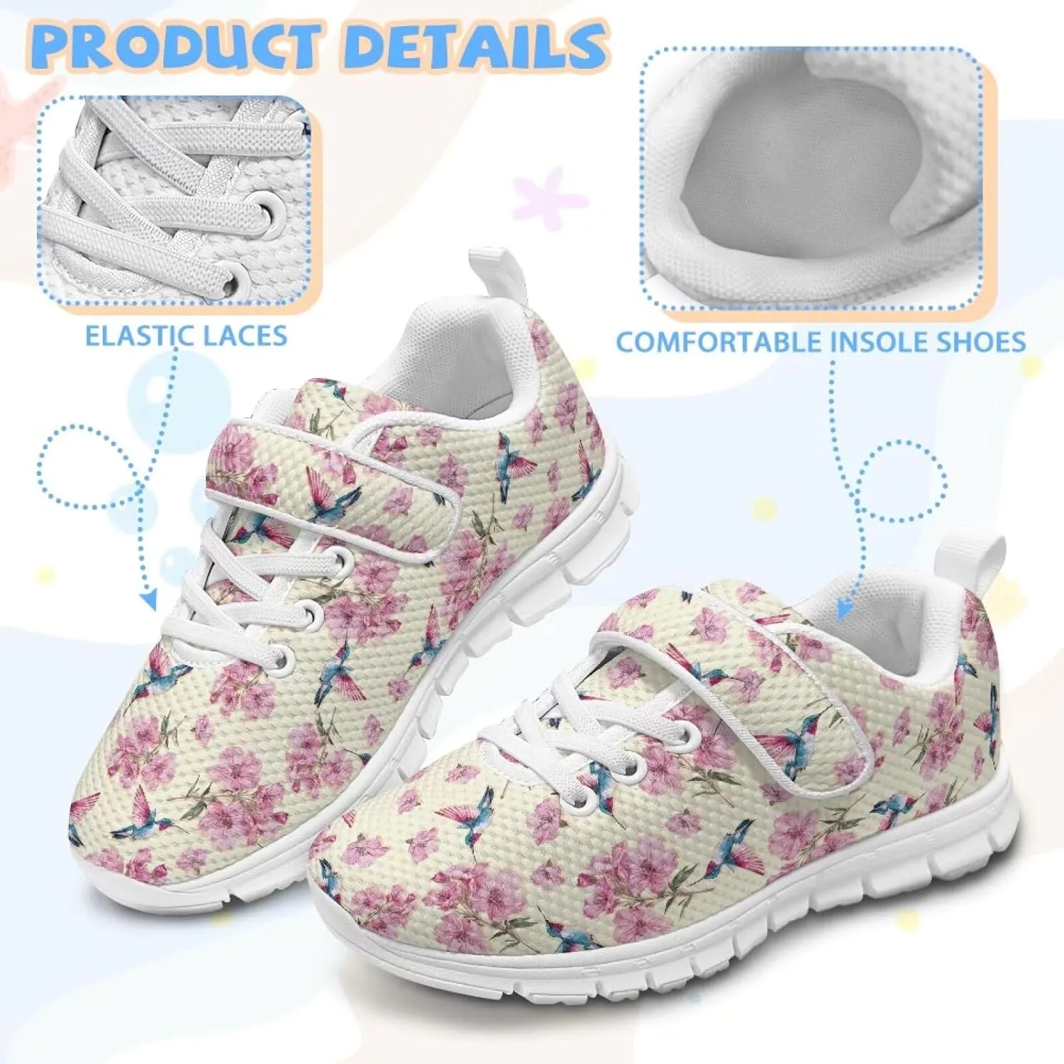 Girls Active Sneakers Boys Running Shoes Kids Slip On Trainers