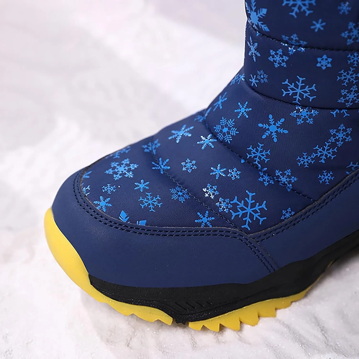 Girls Boys Snow Boots Outdoor Warm Comfortable Non Slip Mid Calf Padded Small Big Kids Winter Shoes Toddler Booties