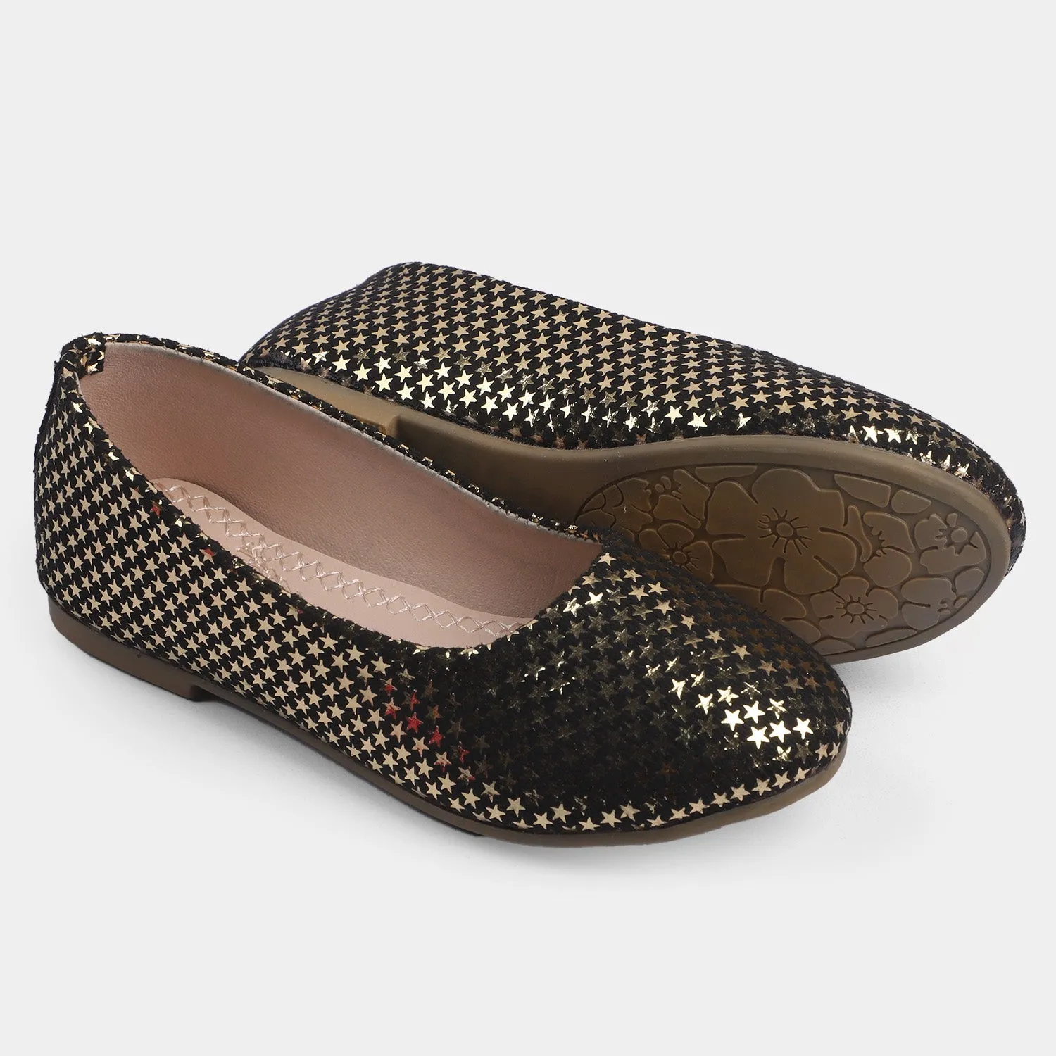 Girls Pumps 1267-Gold