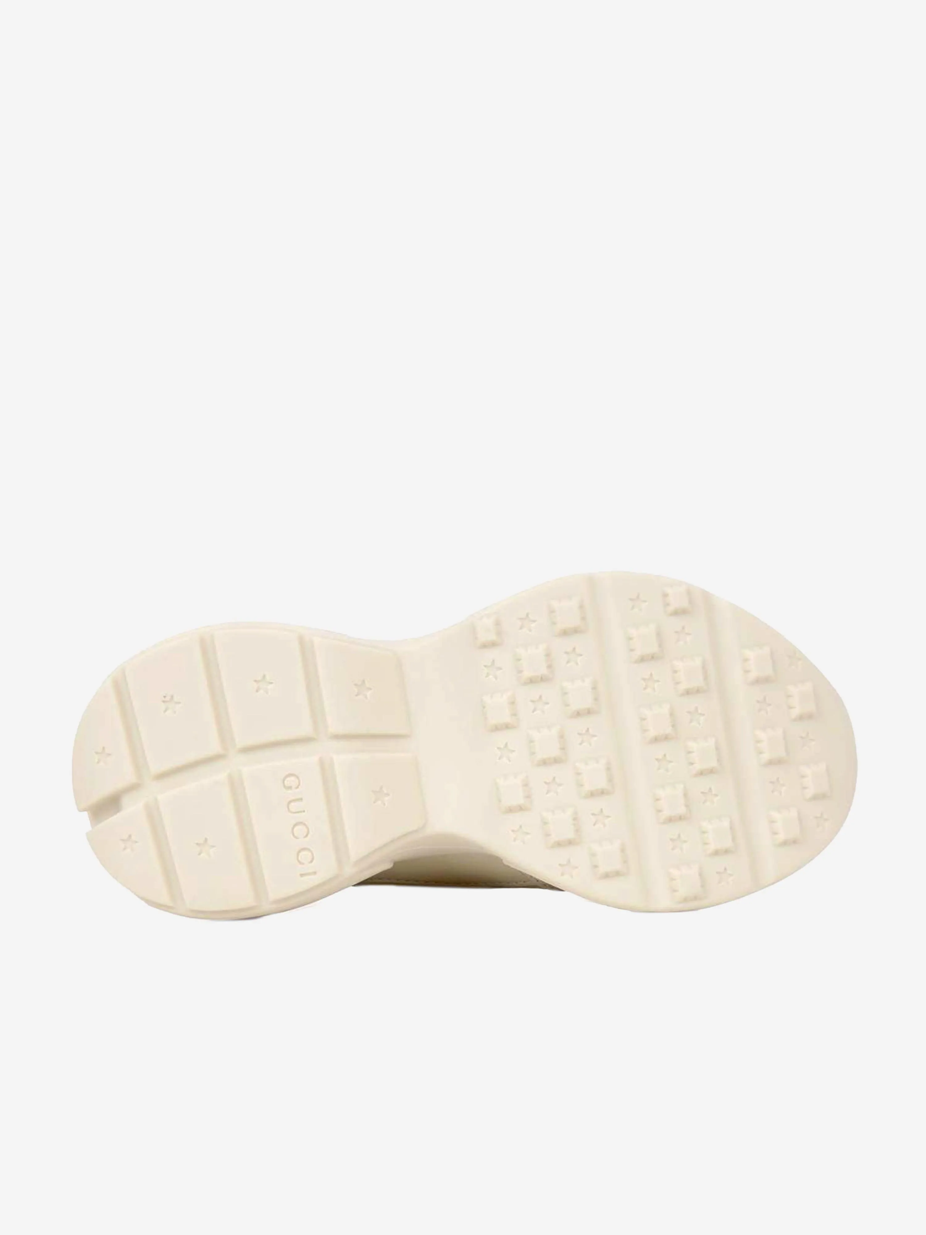 Gucci Kids Leather Rhyton Logo Trainers