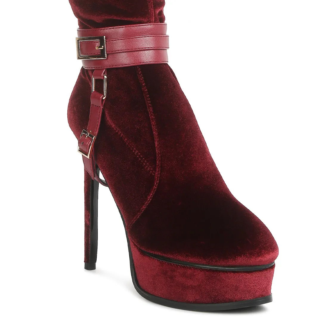 High Platform Heeled Long Boots