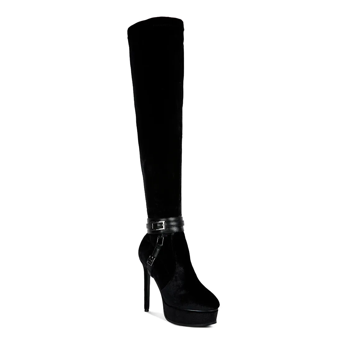 High Platform Heeled Long Boots