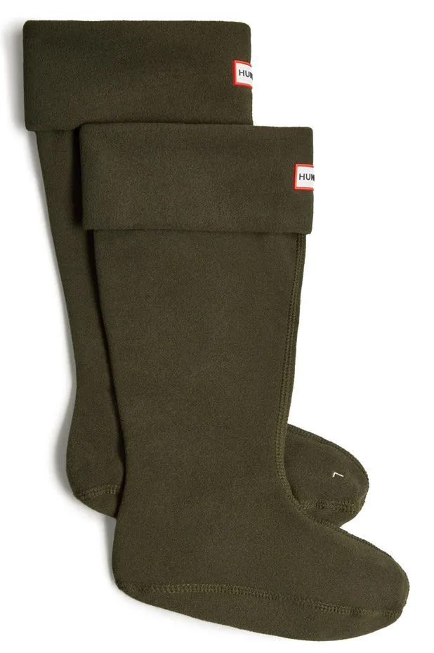 Hunter Fleece Tall Sock Boot in Olive