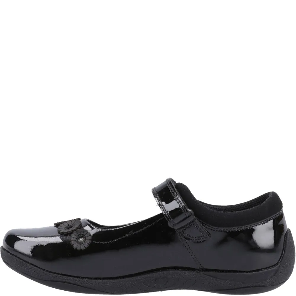 Hush Puppies Christina Patent Junior School Shoes