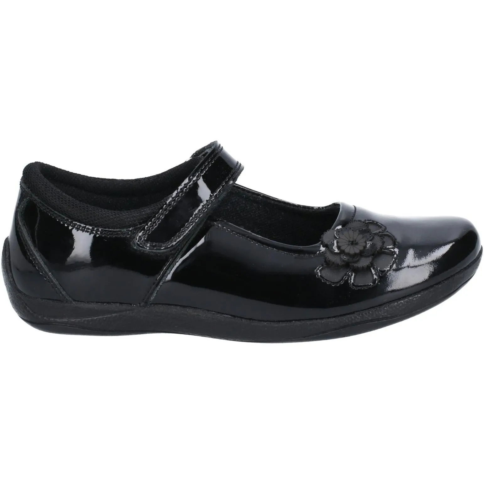 Hush Puppies Jessica Junior Patent School Shoe