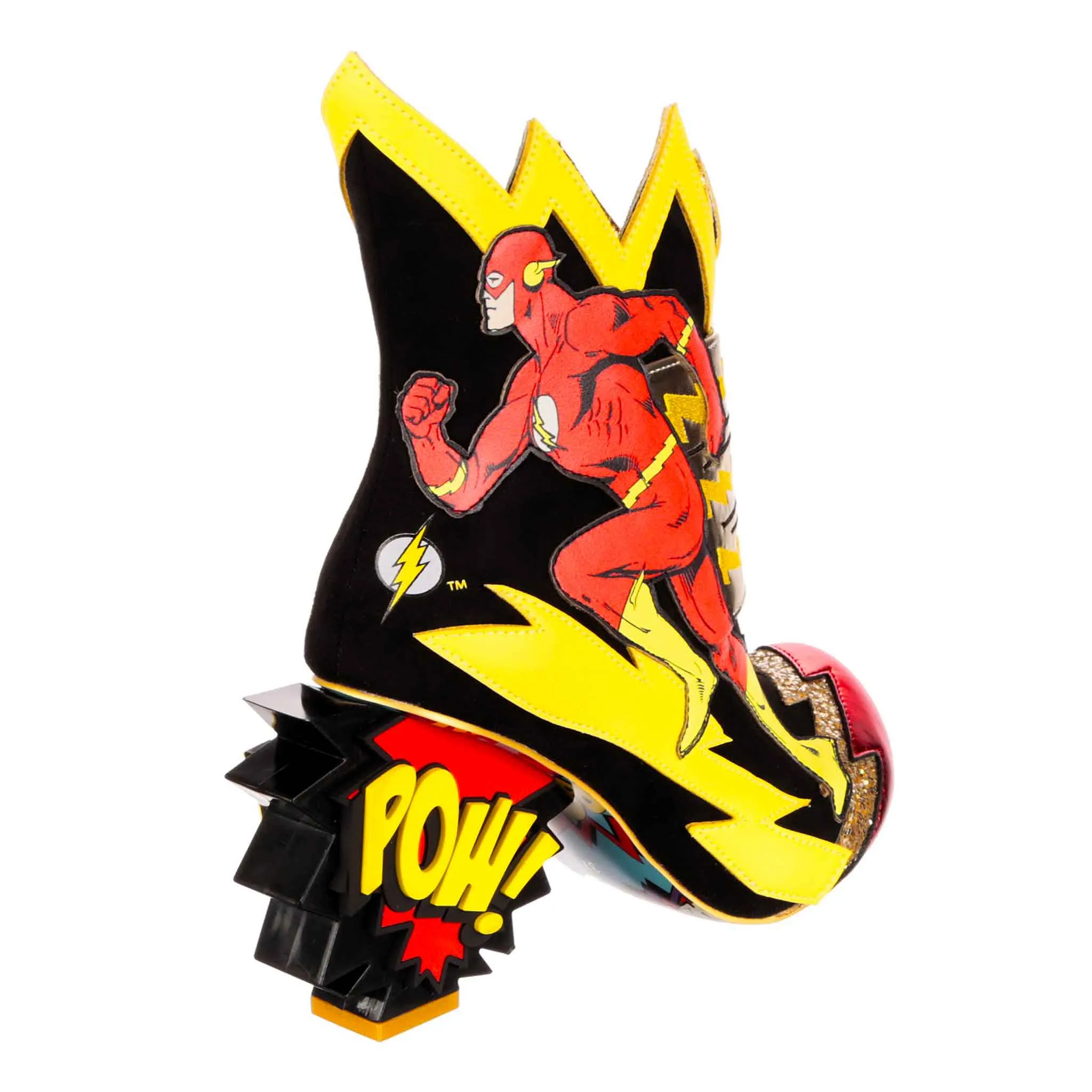 Irregular Choice Womens Justice League Chasing Justice High Heel - Black
