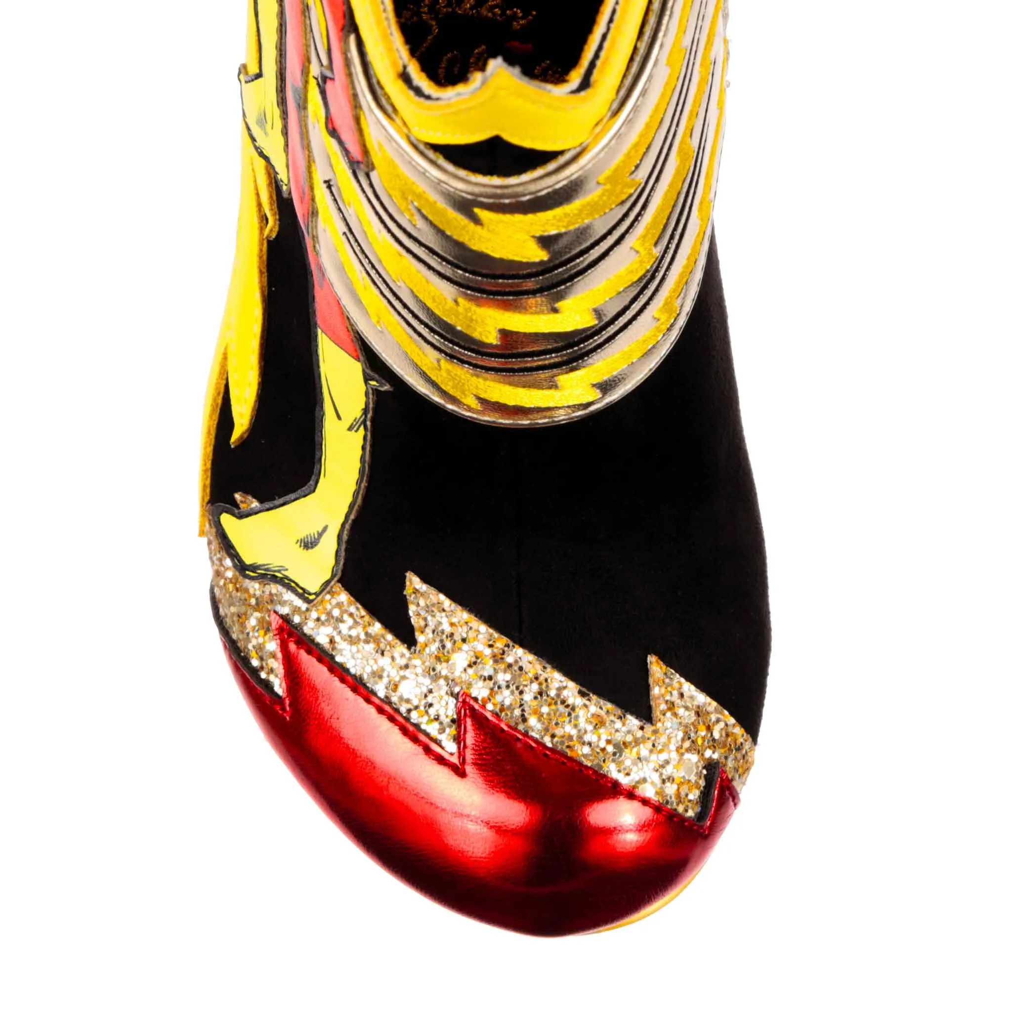 Irregular Choice Womens Justice League Chasing Justice High Heel - Black