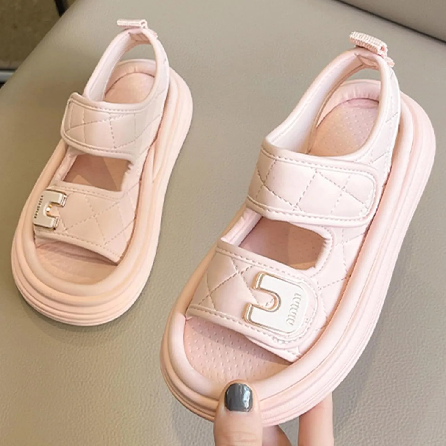 Jelly Sandals for Girls Summer Soft Bottom Non Slip Little Girl Sports Beach Shoes Female Shoes Girls Sandals Closed Toe Princess Costume Summer Dress
