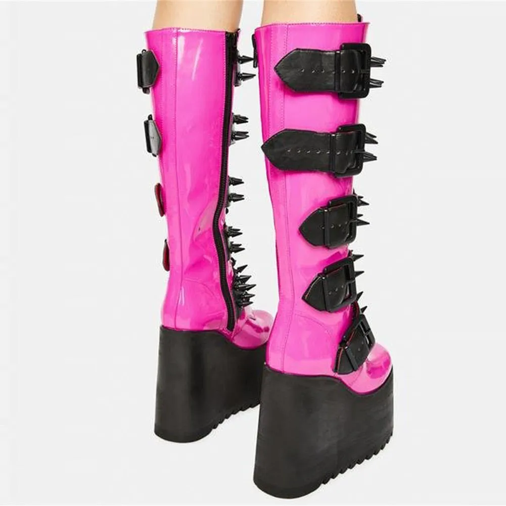 Knee High Gothic Style Boots