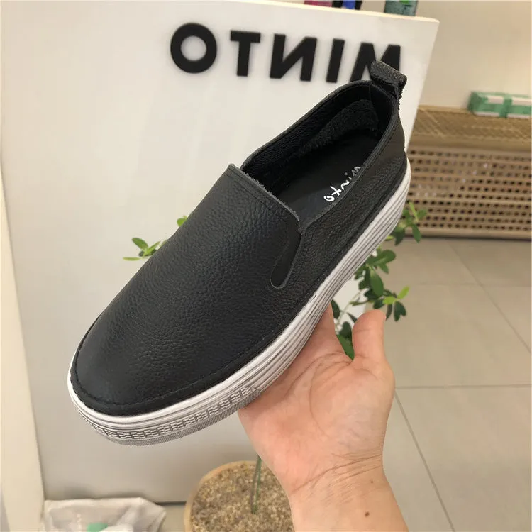 LUXE SEVEN DESIGN CHUNKY FLATFORM SLIP ON TRAINERS