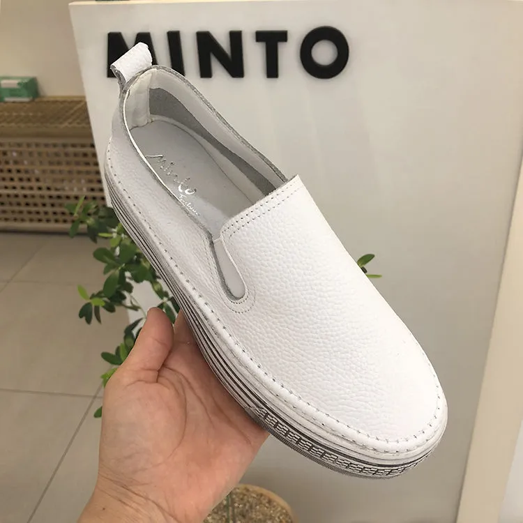 LUXE SEVEN DESIGN CHUNKY FLATFORM SLIP ON TRAINERS