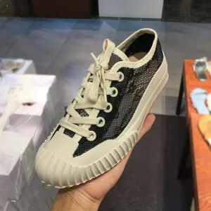 LUXE SEVEN DESIGN LACE DETAIL TRAINER