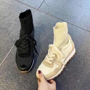 LUXE SEVEN DESIGN TRAINERS WITH SOCK CUFFS