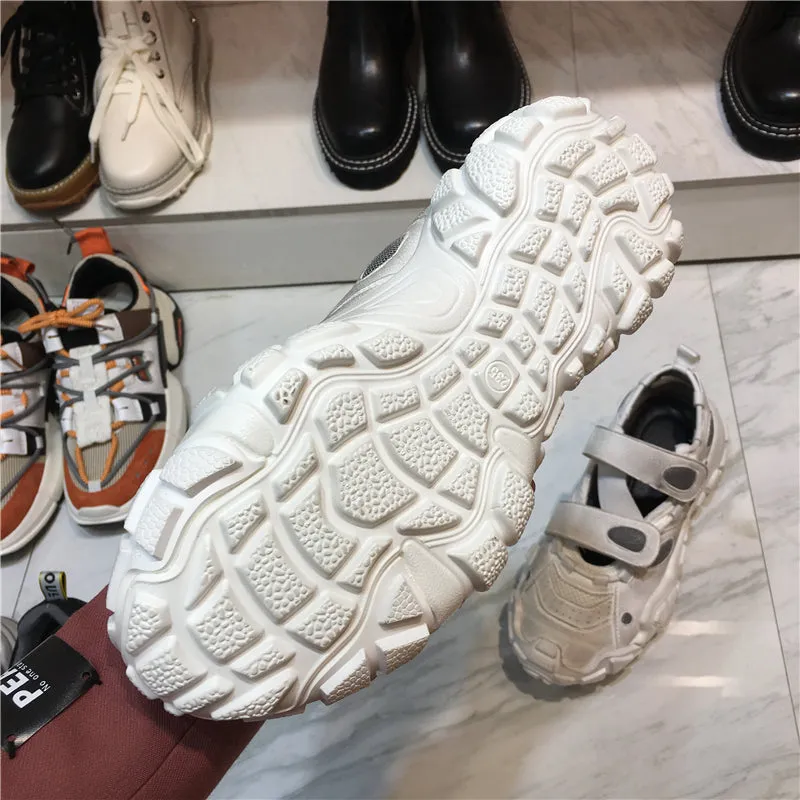 LUXE SEVEN DESIGN VINTAGE WHITE TRAINERS