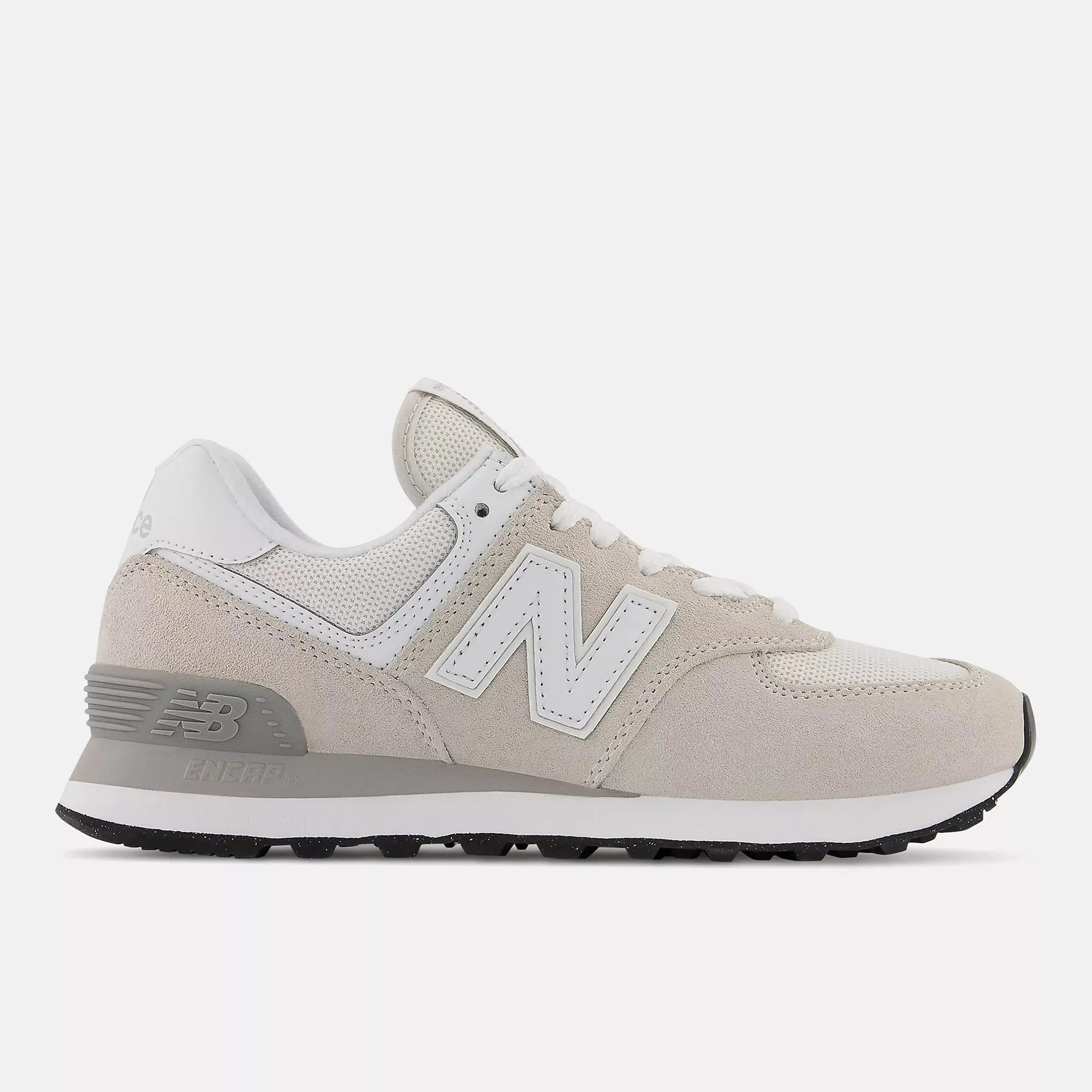 New Balance Womens 574 Fashion Trainers - Nimbus Cloud / White