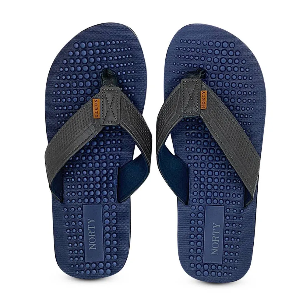 Norty MEN'S 8-13 SANDALS NAVY GREY   11121