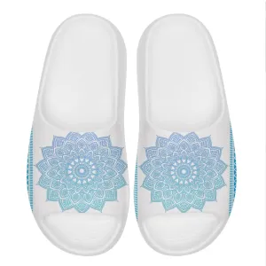 Personalized Yoga-Themed Slide Sandal, Custom Serenity Yoga Slippers, Harmony Slippers