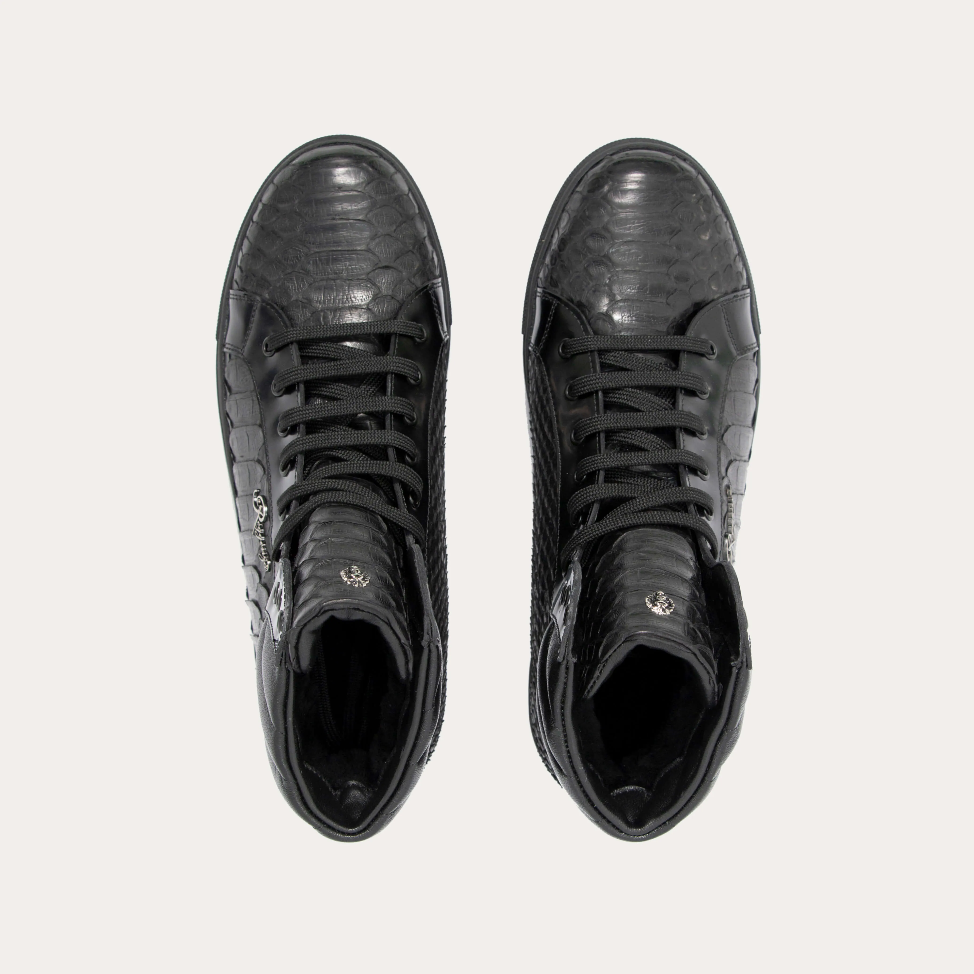 Python Leather & Premium Leather Boots