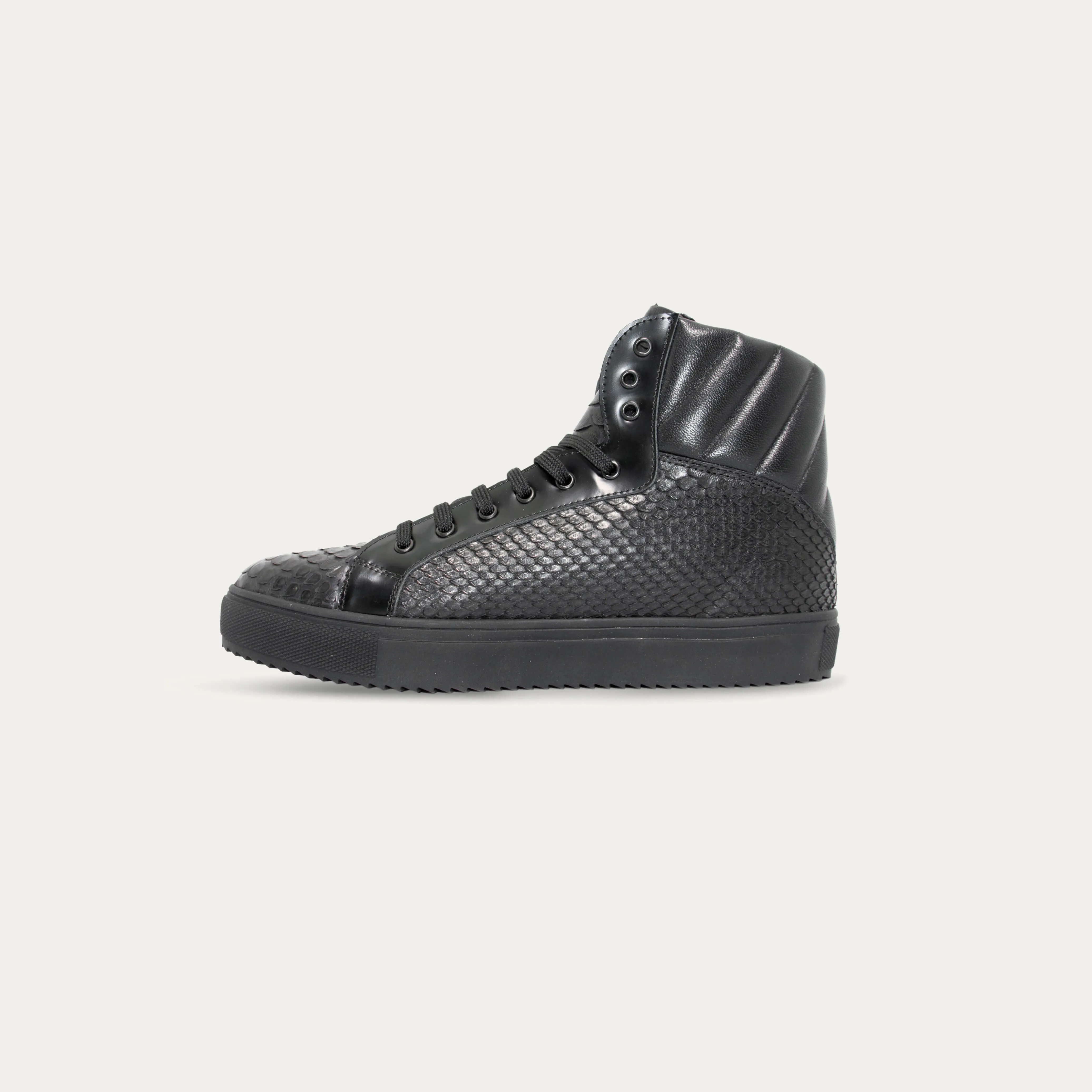 Python Leather & Premium Leather Boots