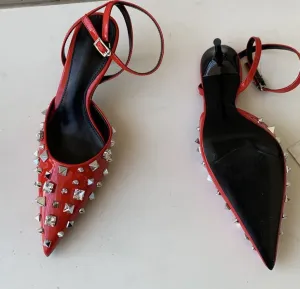 Rivet Sling-back Pumps