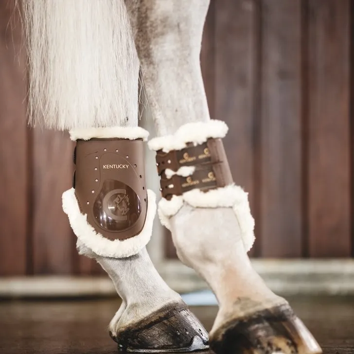 Sheepskin Fetlock Horse Boots Elastic  | Kentucky Horsewear