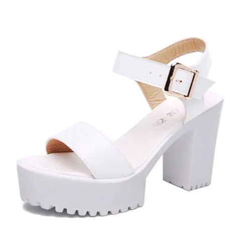 Simple Classic Platform Sandal Shoes