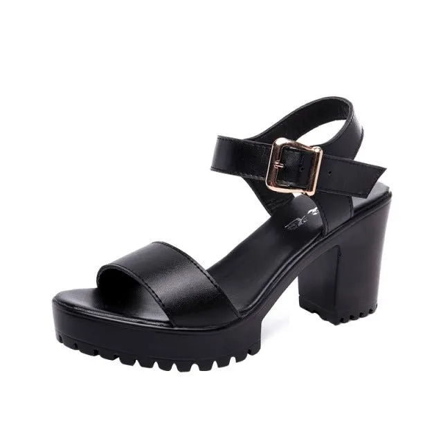 Simple Classic Platform Sandal Shoes
