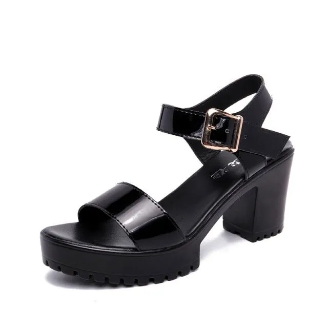 Simple Classic Platform Sandal Shoes