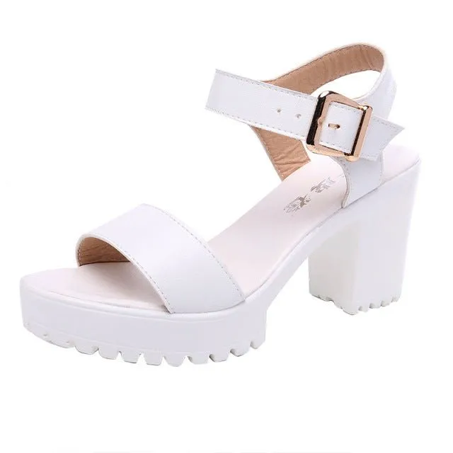 Simple Classic Platform Sandal Shoes